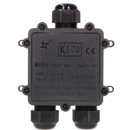 LED's Light Pro Kabeldoos I-connector - IP68 waterdicht - Lasdoos voor kabels van 4 tot 12 mm