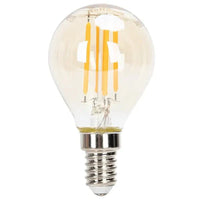Comnox - LED Kogellamp E14 G45 Dimbaar Flame Warmwit - Energiezuinig & Comfortabel - 4W 400lm 2200K Amber Glas