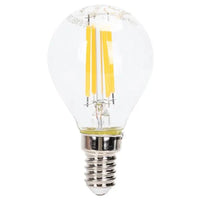 Comnox - Kogellamp E14 LED - Warm wit sfeer lamp - Energiezuinig 4W - 400lm - G45 - helder glas