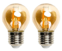Comnox - LED kogellamp E27 - Warme amber uitstraling - 2 stuks