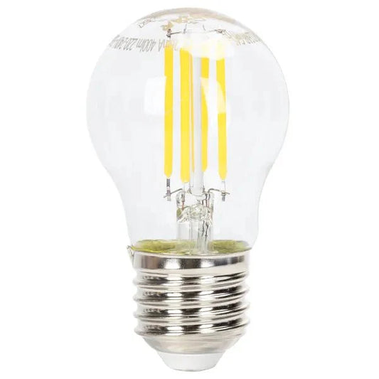 Comnox - Kogellamp E27 LED - Daglichtwit dimbaar G45 4W 400lm - Energiezuinig verlichtingsoplossing voor werkruimte en keuken - 6500K helder glas