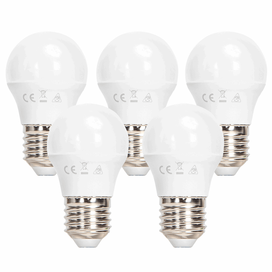 Comnox - Aigostar - Kogellamp 5 stuks daglichtwit - Energiezuinig – Comfortabel licht – 6W – 510Lm – LED – Witte