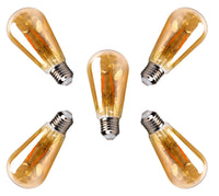 Comnox - ST64 LED Kooldraadlamp - Sfeervolle Amber Gloed - Set van 5