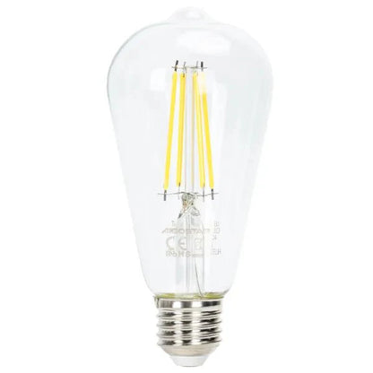 Comnox - Kooldraadlamp E27 ST64 LED - Dimbaar daglichtwit - Energiezuinig 6W - 600Lm - Lumen, Sfeer, Montage - wit