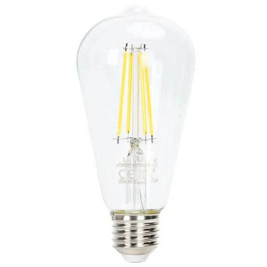 Comnox - Kooldraadlamp E27 ST64 LED - Dimbaar daglichtwit - Energiezuinig 6W - 600Lm - Lumen, Sfeer, Montage - wit