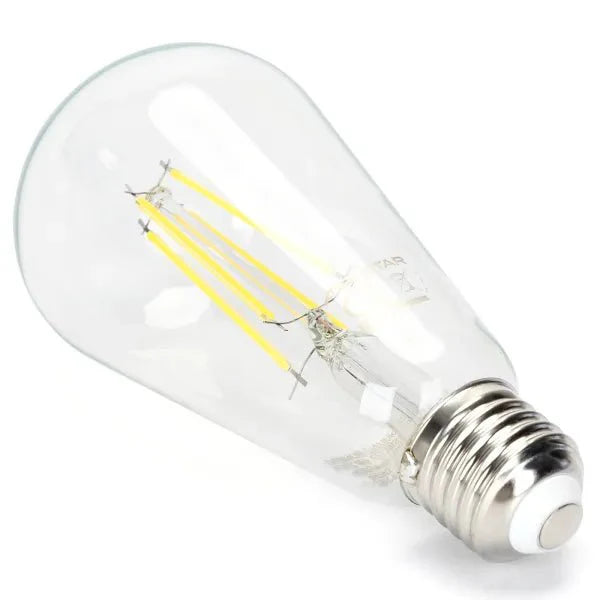 Comnox - Kooldraadlamp E27 ST64 LED - Dimbaar daglichtwit - Energiezuinig 6W - 600Lm - Lumen, Sfeer, Montage - wit