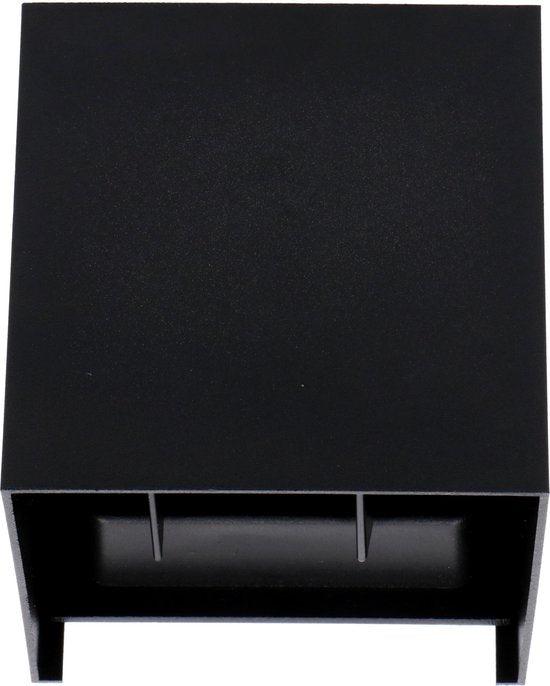 LED's Light Kubus LED Wandlamp buiten - 2 lichts - Dimbaar en instelbare lichtkleur - IP65 Waterdicht - Zwart