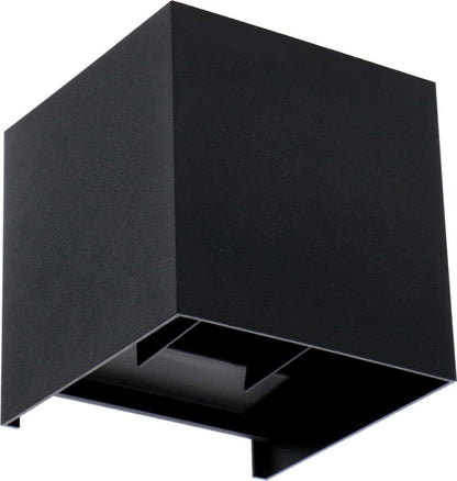 LED's Light Kubus LED Wandlamp buiten - 2 lichts - Dimbaar en instelbare lichtkleur - IP65 Waterdicht - Zwart