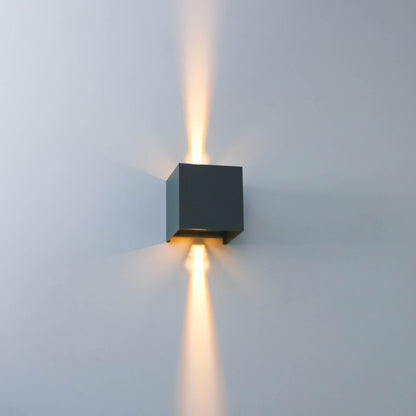 LED's Light Kubus LED Wandlamp voor buiten - Omhoog&Omlaag licht - IP65 - Antraciet