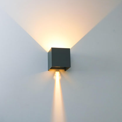 LED's Light Kubus LED Wandlamp voor buiten - Omhoog&Omlaag licht - IP65 - Antraciet
