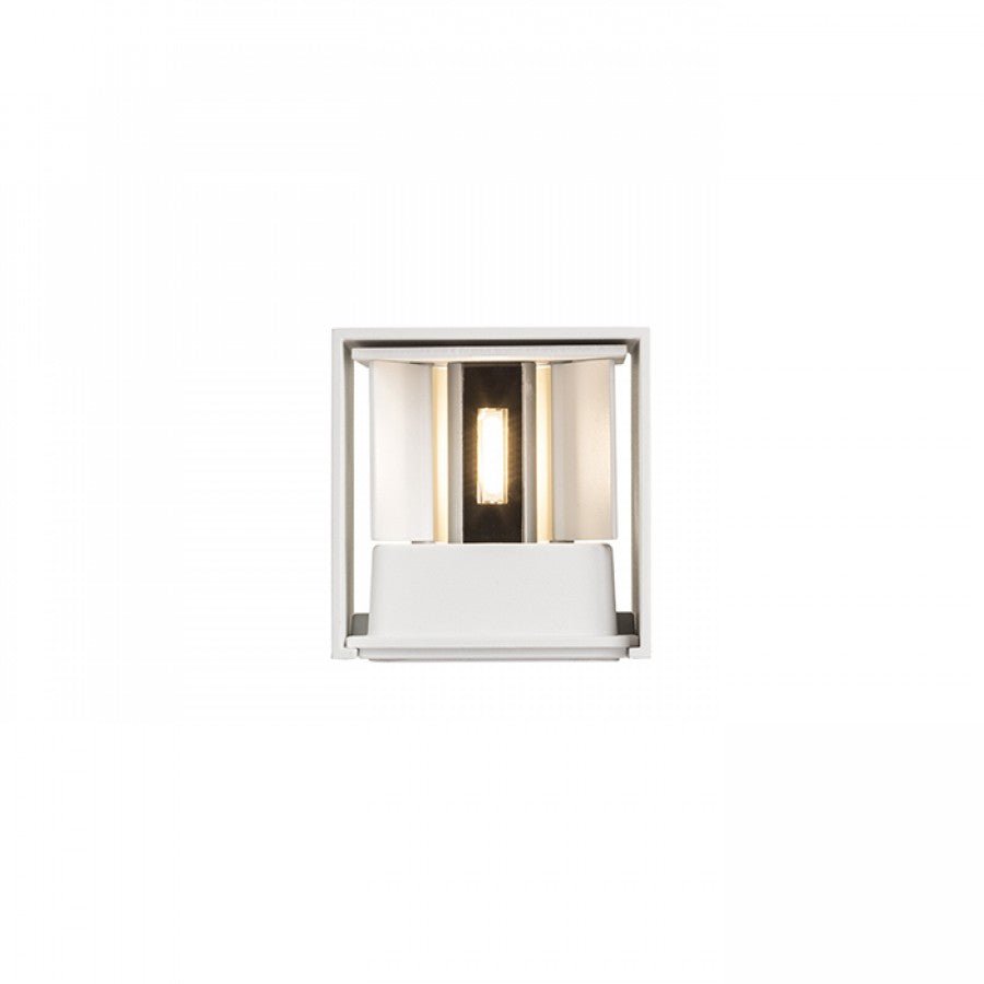 LED's Light Kubus LED Wandlamp voor buiten - Omhoog&Omlaag licht - IP65 - Wit