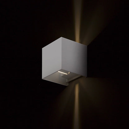 LED's Light Kubus LED Wandlamp voor buiten - Omhoog&Omlaag licht - IP65 - Wit