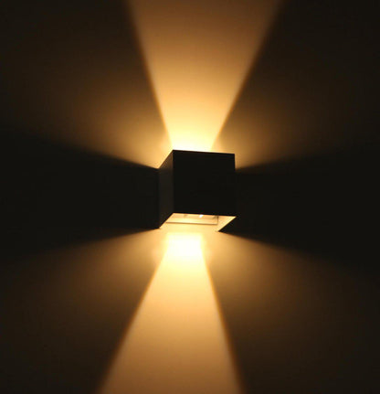 LED's Light Kubus LED Wandlamp voor buiten - Omhoog&Omlaag licht - IP65 - Wit