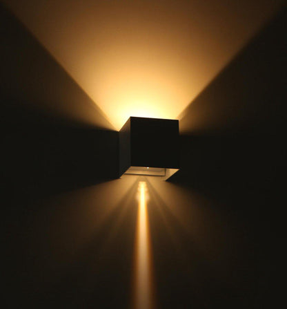 LED's Light Kubus LED Wandlamp voor buiten - Omhoog&Omlaag licht - IP65 - Wit