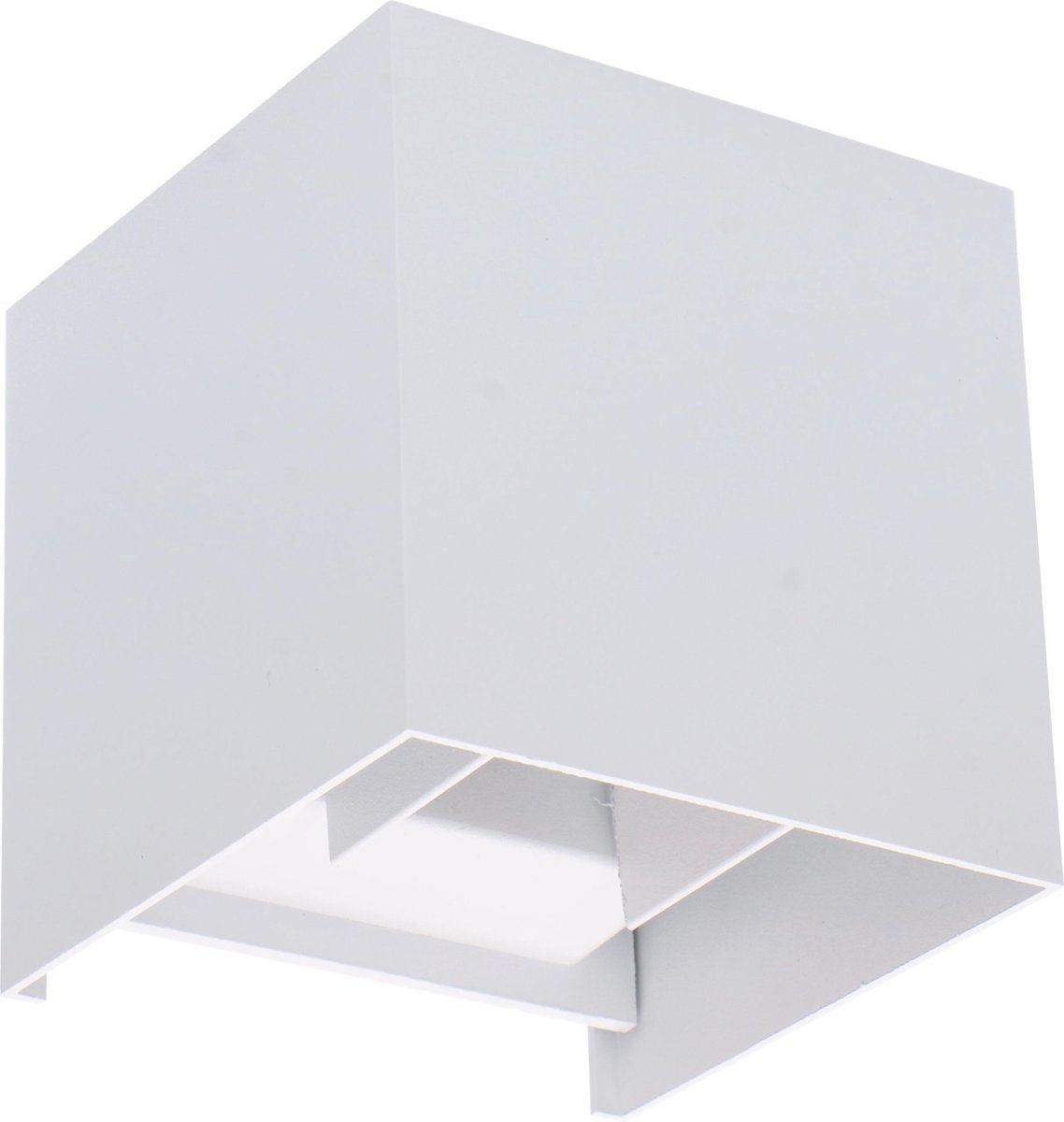 LED's Light Kubus LED Wandlamp voor buiten - Omhoog&Omlaag licht - IP65 - Wit