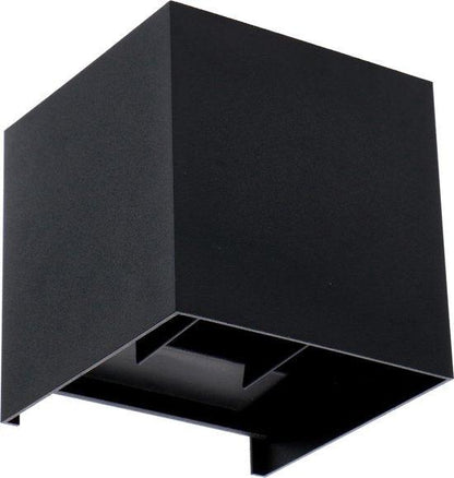 LED's Light Kubus LED Wandlamp voor buiten - Omhoog&Omlaag licht - IP65 - Zwart