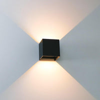 Comnox - Proventa KUBUS LED Wandlamp - Verstelbaar Up & Downlicht - Zwart Aluminium