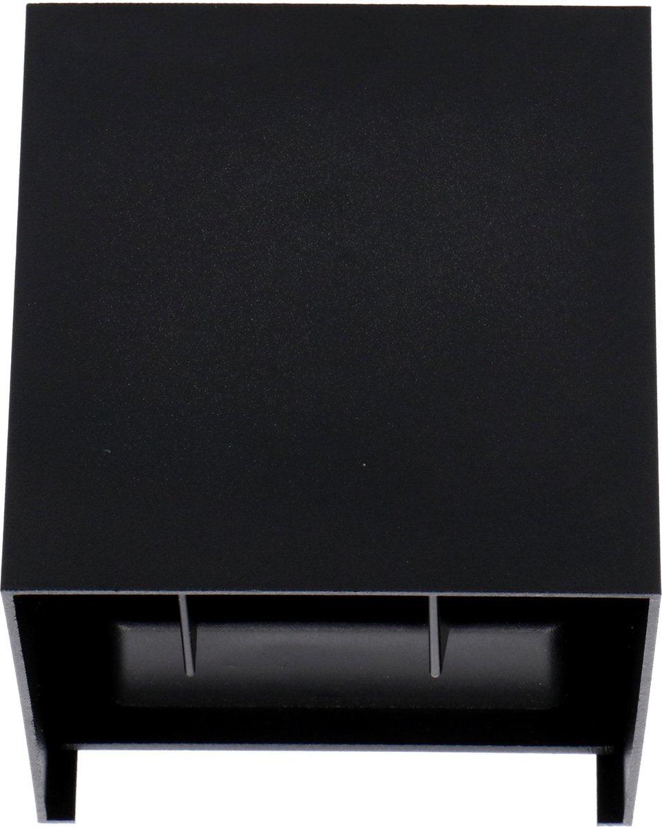 LED's Light Kubus LED Wandlamp voor buiten - Omhoog&Omlaag licht - IP65 - Zwart