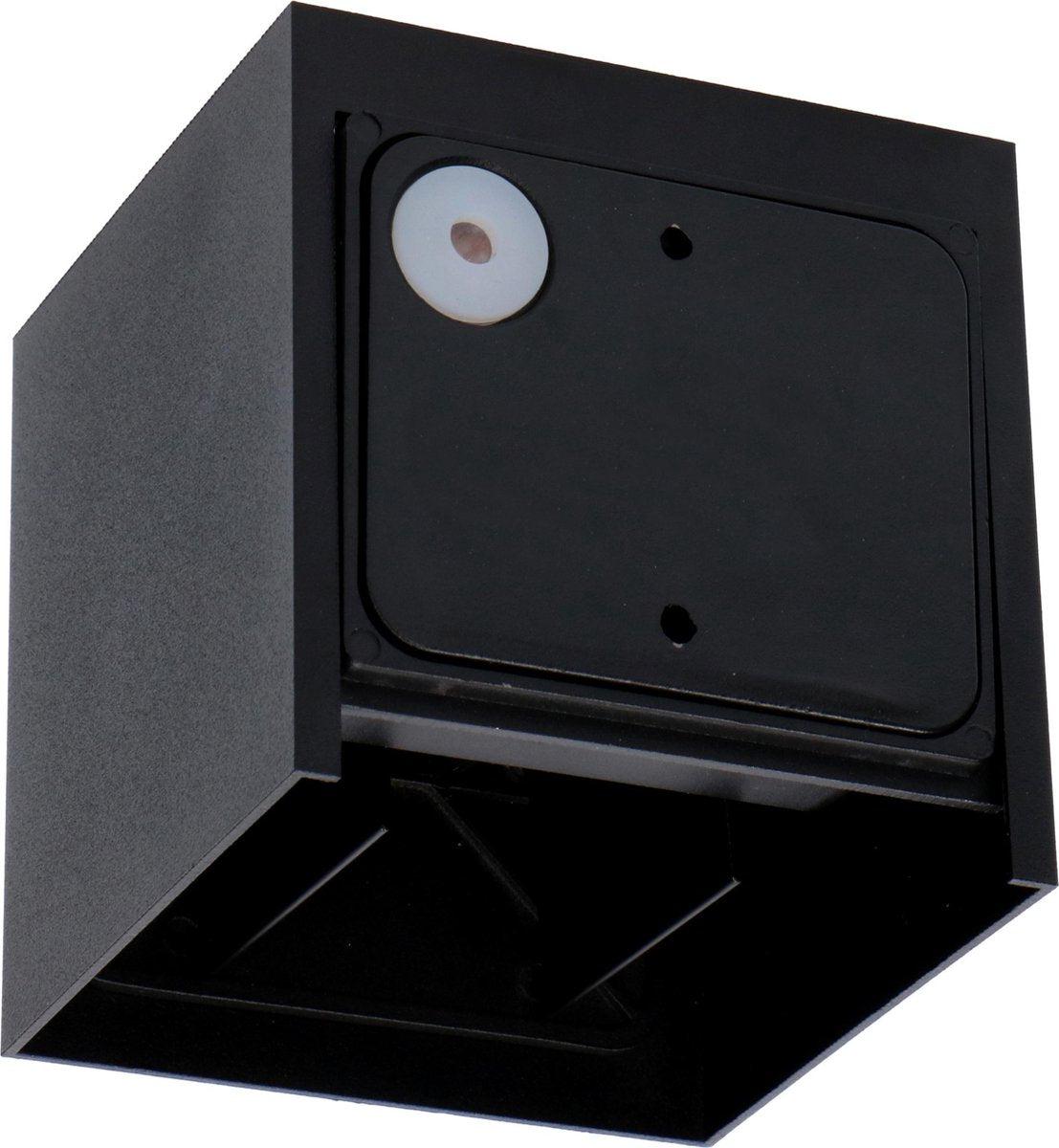 LED's Light Kubus LED Wandlamp voor buiten - Omhoog&Omlaag licht - IP65 - Zwart