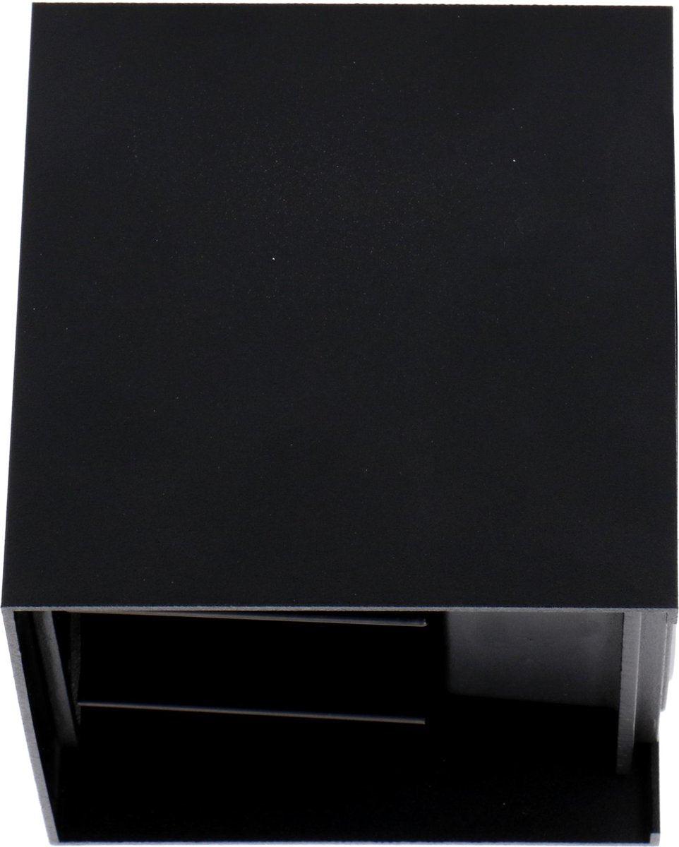 LED's Light Kubus LED Wandlamp voor buiten - Omhoog&Omlaag licht - IP65 - Zwart