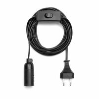 Comnox - Lampfitting E14 met schakelaar - Comfortabele verlichting onderweg - Praktisch 3,5m snoer - Zwart of wit