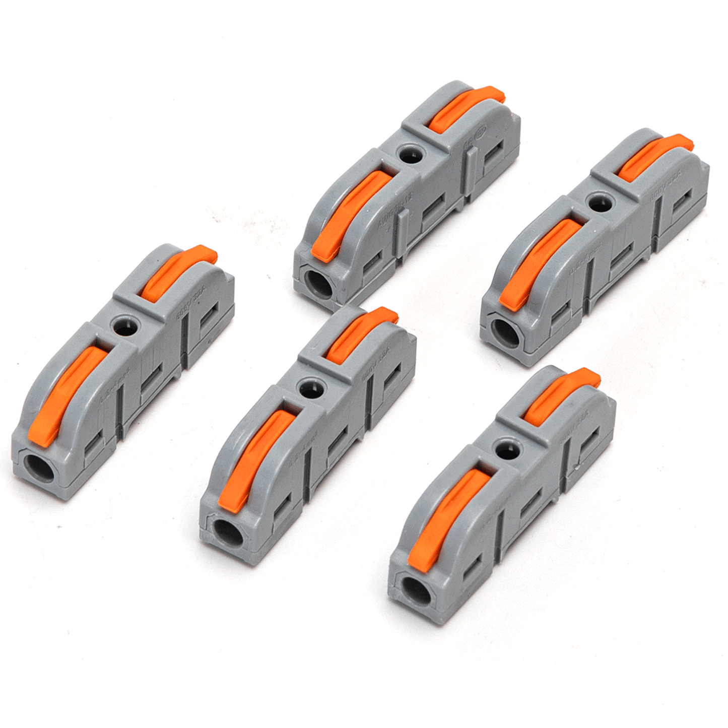 Comnox - Lasklem LT-211 set 5 stuks - Veilige verbinding - Gereedschapsloze installatie - 0,08-4mm² - IP20 - Comnox