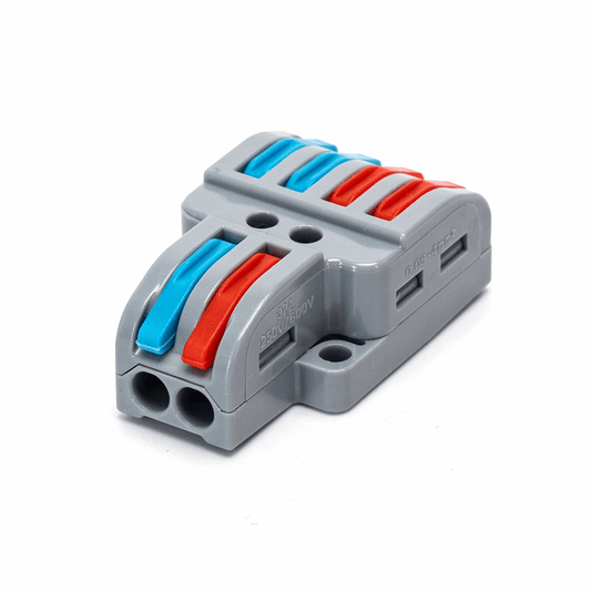 Comnox - Lasklem set 5 stuks - Betrouwbare elektrische verbinding - Gereedschapsloos - 0,08-4mm² - IP20 - Witte kleur