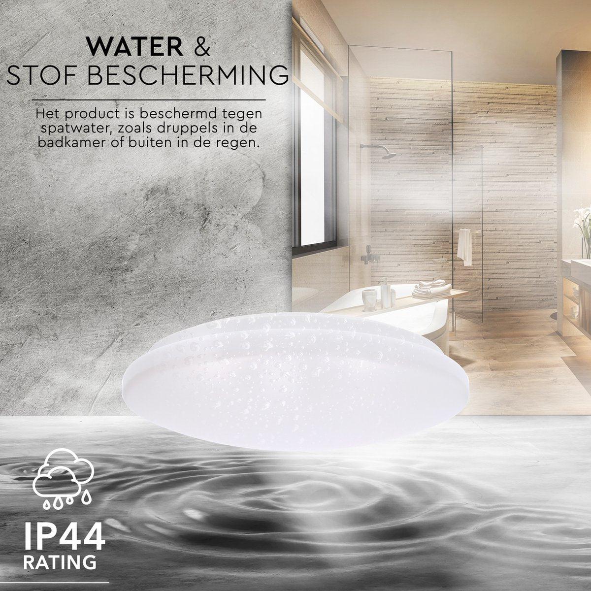 LED's Light Universele Plafondlamp 1600 - Geschikt voor badkamer IP44 - Koel wit (4000K) - 30 cm