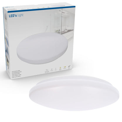 LED's Light Universele Plafondlamp 1500 - Geschikt voor badkamer IP44 - Warm wit (3000K) - 30 cm