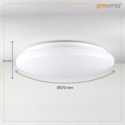 LED's Light Universele Plafondlamp 1600 - Geschikt voor badkamer IP44 - Warm wit (3000K) - 37 cm