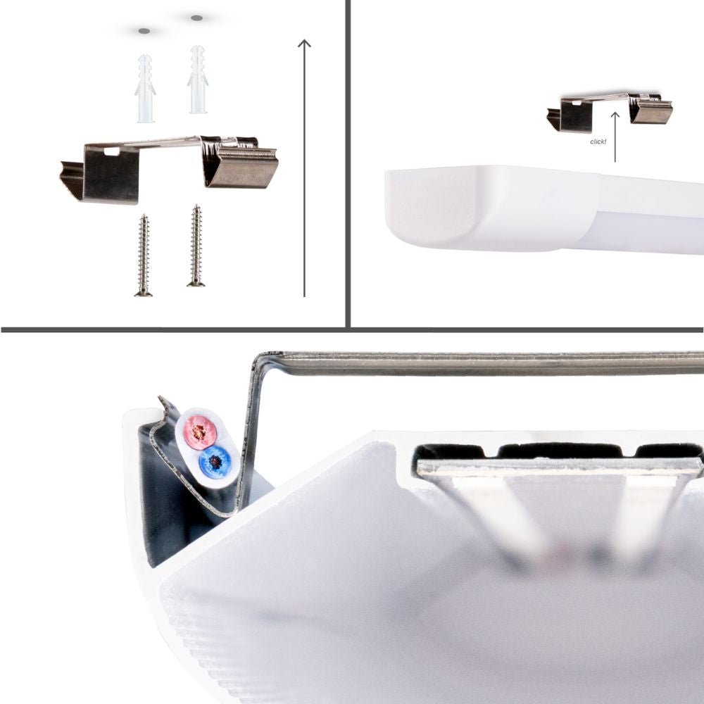 Comnox - LED TL lamp 60 cm voor binnen - Zeer energiezuinig - Eenvoudige installatie - 2330 lm - 18W - LED