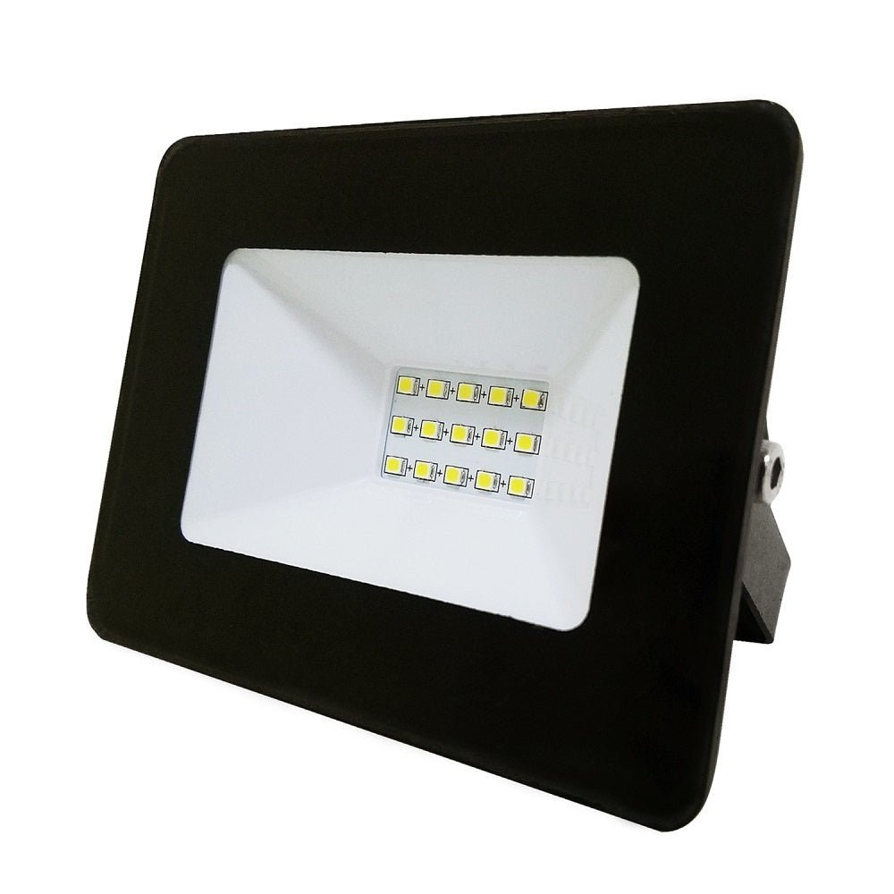 LED buitenlamp daglichtwit 6400K - 10W 900 lumen - IP65 waterdicht - zwart