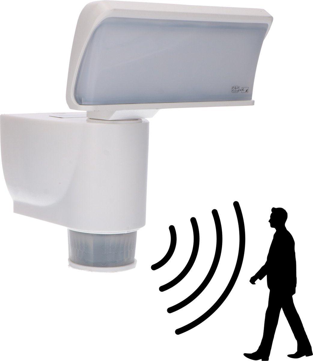 LED Buitenlamp met bewegingssensor - Licht volgt beweging - Kantelbaar - IP44 - Wit