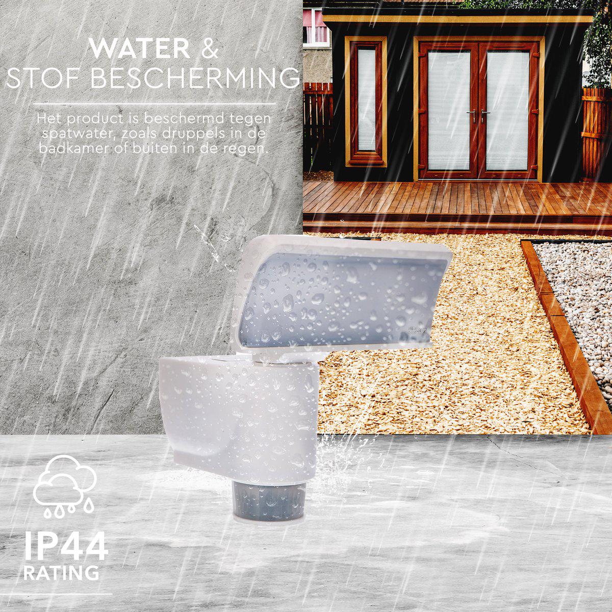 LED Buitenlamp met bewegingssensor - Licht volgt beweging - Kantelbaar - IP44 - Wit