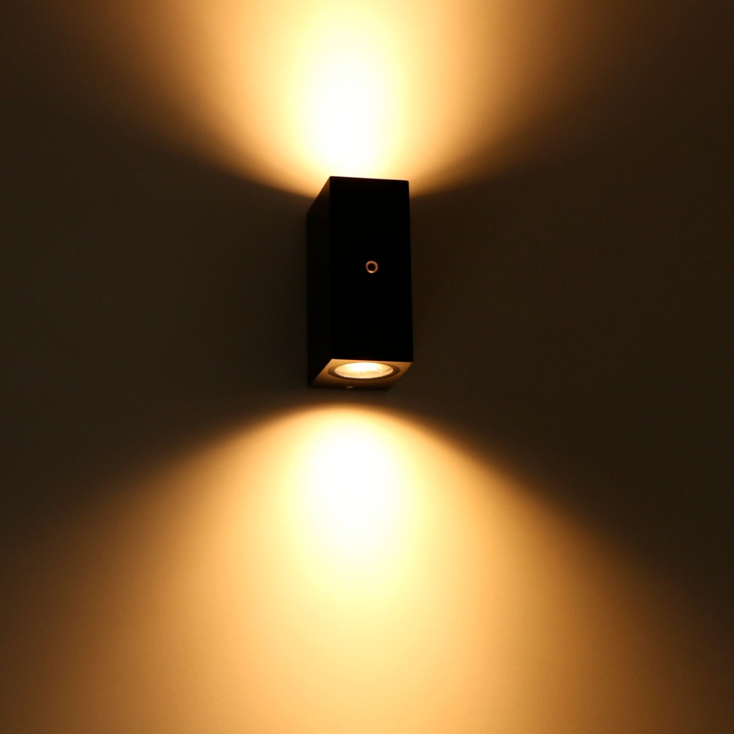 NØRD Up&Down - LED's Light LED Buitenlamp met sensor - IP44 waterdicht - GU10 fitting - Model Napoli - Zwart