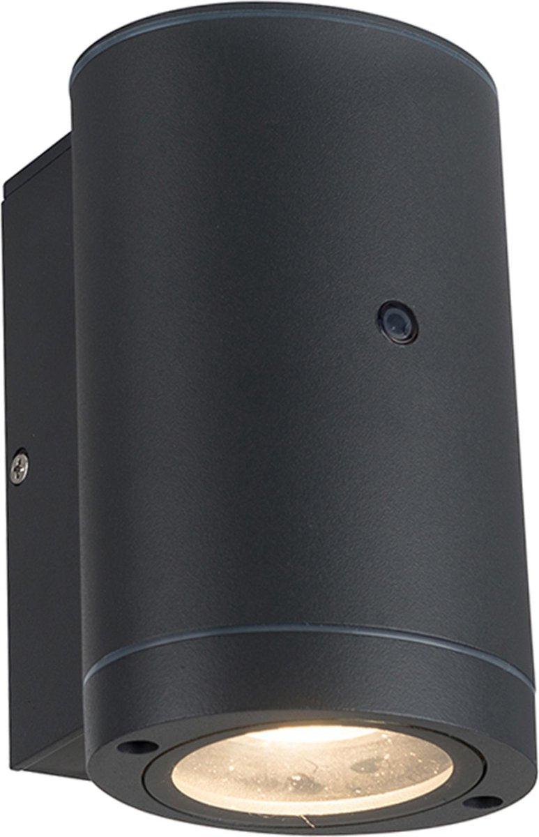 LED's Light LED Buitenlamp met sensor - IP44 waterdicht - GU10 fitting - Model Bari - Antraciet
