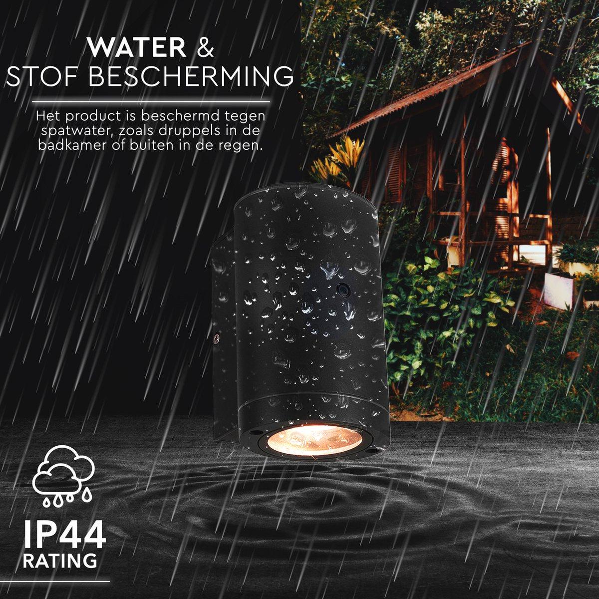 LED's Light LED Buitenlamp met sensor - IP44 waterdicht - GU10 fitting - Model Bari - Antraciet