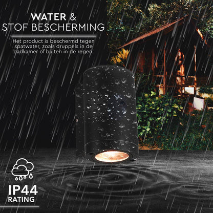 LED's Light LED Buitenlamp met sensor - IP44 waterdicht - GU10 fitting - Model Bari - Antraciet