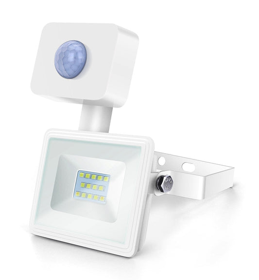 Comnox - LED buitenlamp wit - Krachtige verlichting - Veiligheid met IR-sensor - 10W - 4000K - koelwit licht - IP65