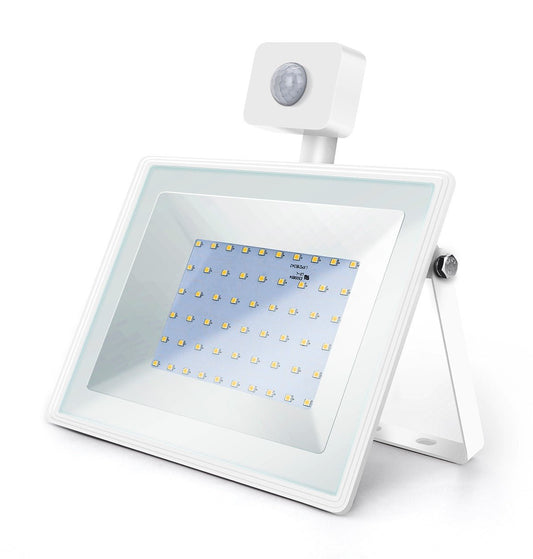 Comnox - LED buitenlamp wit - Draagbare buitenverlichting - Draadloos licht - 50W 450W LED schijnwerper - Waterdicht IP65 - daglichtwit 6400K