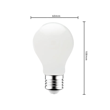 LED Lamp E27 - Mat wit glas - 4W/40W - 470 lm - Warm wit licht