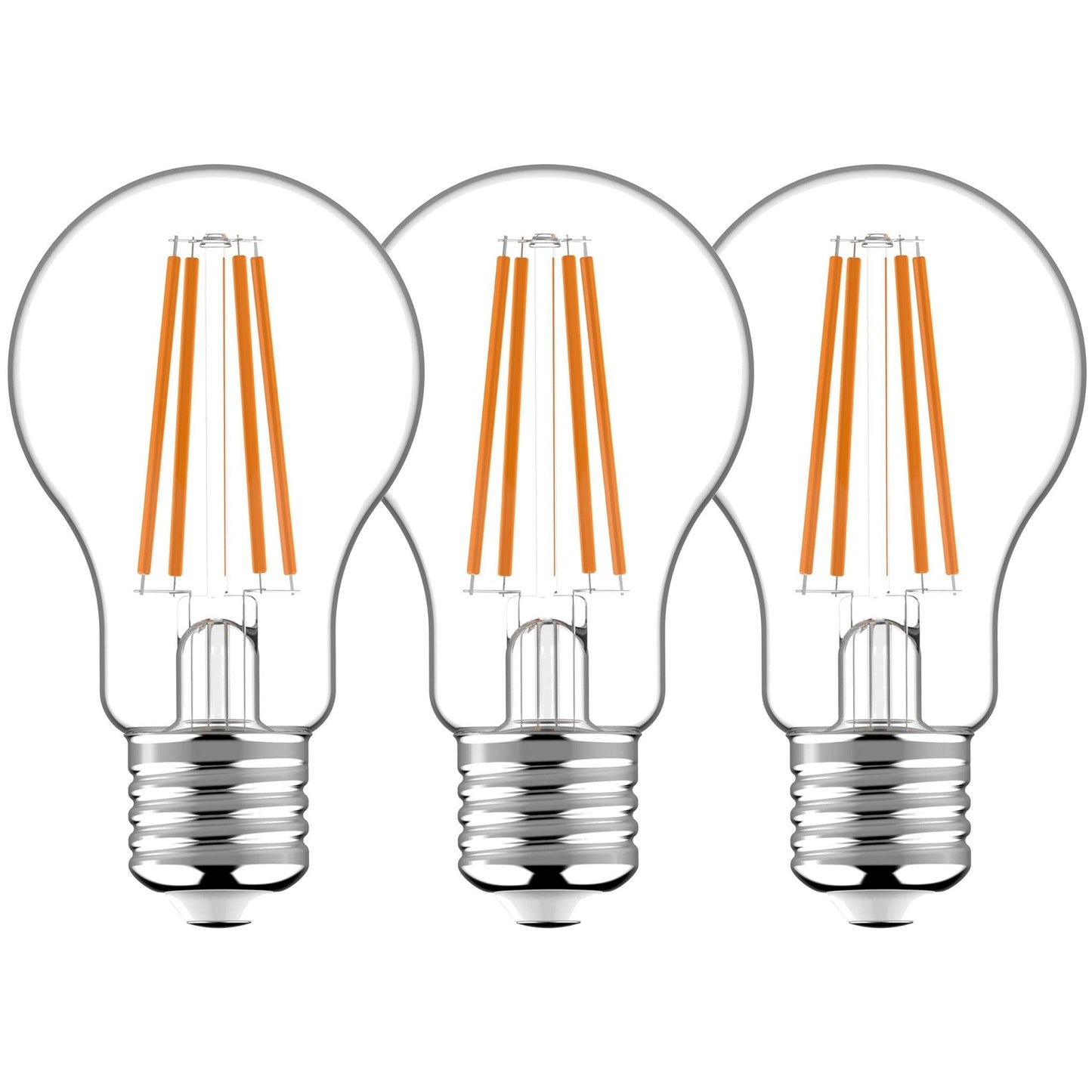 E27 LED Lamp 806 lm - Klassiek design - Warm wit licht - 3PACK