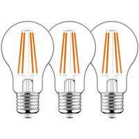 Comnox - E27 LED Filament Lampen - Klassiek Design - 3-pack Warm Wit
