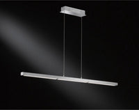 Comnox - LED Hanglamp Linear met touch dimmer 150 cm - Dimbaar in 3 stappen - Chroom - Luxe interieurverlichting