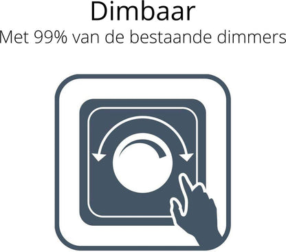 LED Hanglamp V linear - Dimbaar warm wit licht - In hoogte verstelbaar - Zilver