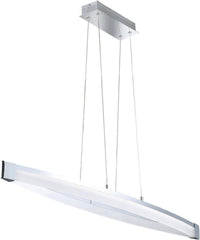 Comnox - V linear LED Hanglamp - Dimbaar warm wit licht - Zilver