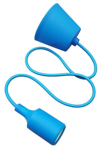 Comnox - LED pendel hanglamp - Comfortabele sfeer met E27 fitting - Duurzame kwaliteit - 102 cm lang - blauw