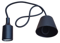 Comnox - LED pendel hanglamp - Comfort & veiligheid in één design - 102 cm strijkijzer snoer - Zwart - E27 fitting - lichtarmatuur