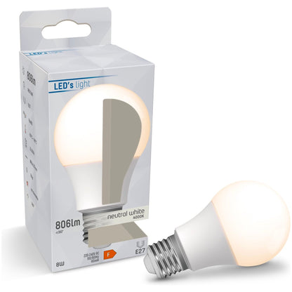 LED Lamp E27 - 806 lm - Koud wit licht - 1 lamp
