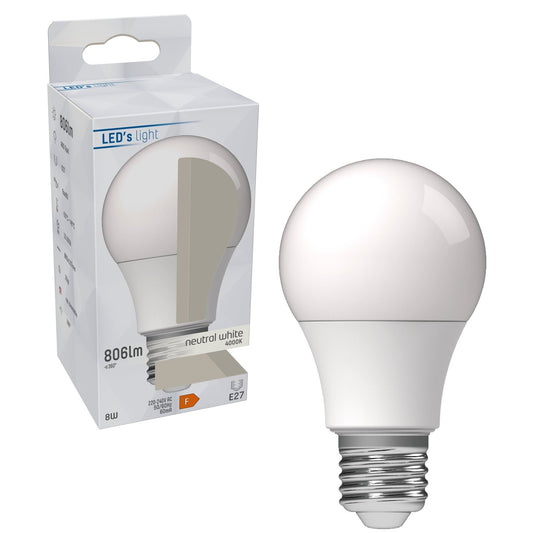 LED Lamp E27 - 806 lm - Koud wit licht - 1 lamp